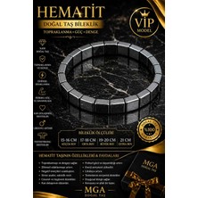 Mga Doğaltaş Hematit Taşı Bileklik - Hematit Bileklik - Doğal Taş Bileklik