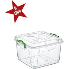 EkoAlışverişDünyam Şeffaf Saklama Kutusu 6 Litre