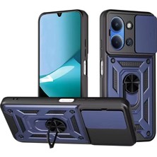 Prativas Newface Redmi 15C 4g Pars Lens Yüzüklü Silikon - Lacivert