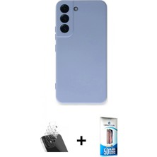 Marsilyan™- Galaxy S23 Plus Kılıf Ahenk Serisi - Siyah 5d Eko Cam Ekran Koruyucu + Kamera Lens Koruma Cam - Sf