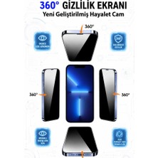 3gen Case Iphone 13 Pro Max Uyumlu 360° Hayalet Cam Ekran Koruyucu Kavisli Kenar Gizlilik Privacy Özellikli
