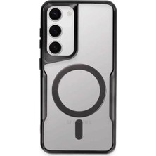 Prativas Newface Galaxy S23 Kılıf Boyi Magsafe Silikon Kapak - Siyah