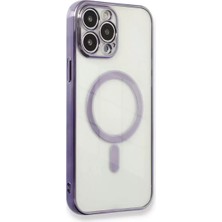 Prativas Newface Iphone 13 Kılıf Magneticsafe Silikon - Mor