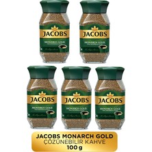 Jacobs Monarch Gold Cam Kavanoz Granül Kahve 100 gr X 5 Adet