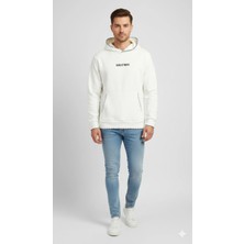 Erkek Beyaz Uzun Kollu Sweatshirt