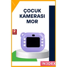 İn3dex Termal Baskılı Çocuk Kamerası Anında Fotoğraf Çıktısı