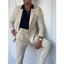 Modefendicom Özel Seri %100 Gofre Kumaş Italyan Kesim Modern Fit Ceket