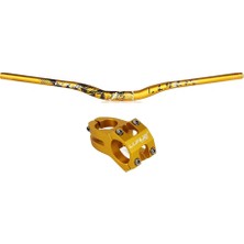 Lunje Gold Alüminyum 780MM Bisiklet Gidon Boğaz Seti