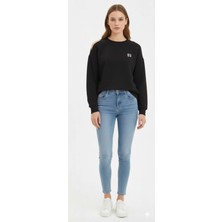 Mag Üç Ipli Omuz Detaylı Kadın Sweat