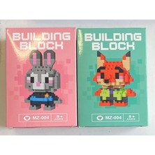 Beyaz Alan Toys Dek Bricks Zootopia Zootropolis Judy Hopps ve Nick Wilde 2’li Figür Seti Yapım Blokları