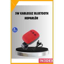 İn3dex 5W Taşınabilir Bluetooth Hoparlör Tws Fm Radyo 800MAH