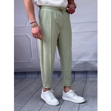Modefendicom Waffle Kumaş Şerit Detaylı Boyfriend Jogger Pantolon