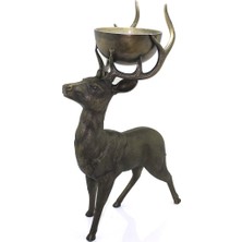EkoAlışverişDünyam Metal Geyikli Kase 77 cm