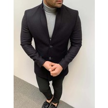 Modefendicom Slim Fit Kaşe Kaban