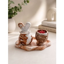 First Light Premium Mermer Desenli Dekoratif Set | Lüks ve Modern Tasarım