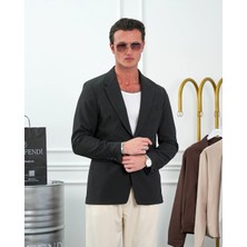 Modefendicom Özel Seri %100 Gofre Kumaş Italyan Kesim Modern Fit Ceket
