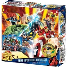 Gray Line Gry Prime 3D Çift Taraflı Puzzle 500 Parça Nel1