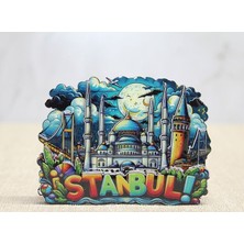 EkoAlışverişDünyam Ahşap Istanbul Temalı Magnet - Model 2