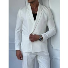 Modefendicom 2 Düğme Detaylı Oversize Kesim Baggy Takım
