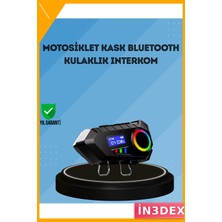 İn3dex Bluetooth 5.4 Interkom Hoparlör 500MAH Fm Radyo LED Ekranlı