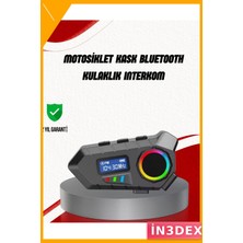 İn3dex Bluetooth 5.4 Interkom Hoparlör 500MAH IP65 Suya Dayanıklı Fm Radyo