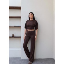 Esra Helvacı Simli Bel Büzgülü Modal Takım