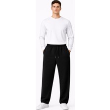 Packho Unisex Kalın Üç Iplik Şardonlu Eşofman Altı – Oversize Rahat Kesim