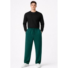 Packho Unisex Kalın Üç Iplik Şardonlu Eşofman Altı – Oversize Rahat Kesim