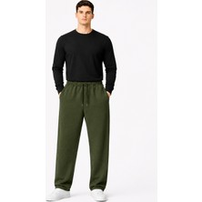 Packho Unisex Kalın Üç Iplik Şardonlu Eşofman Altı – Oversize Rahat Kesim