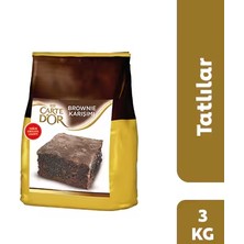 Carte Dor Fs Brownie Karışımı 3 kg Tekli Profesyonel Kullanım Kolay Hazırlanan Brownie Tozu