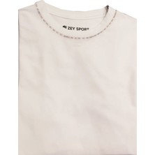 Zey/plus Nakışlı Erkek Basic T-Shirt - A0013