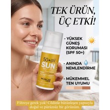 Monche Sun Magic Cream 50+ Spf Renkli Yüksek Koruma Güneş Kremi (Ten Renginiz ile Uyum Sağlar)