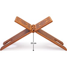 Akıncı Tekstil Ahşap Rahle - Yakma - 65 cm