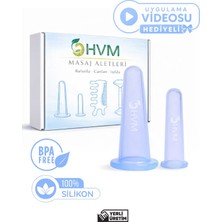 Hvm Silikon Masaj Kupası, Facial Cupping 2'Li