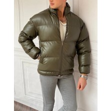 Modefendicom Şişme Oversize Yüksek Kalite Deri Mont