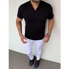 Modefendicom Slim Fit Örme Polo Yaka Tshırt