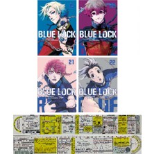 Komik Şeyler Yayıncılık Blue Lock 19-20-21-22. Ciltler Manga Seti + Özel Cetvel