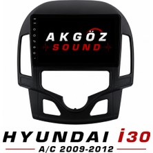 GÖZA-X Hyundaı I30 A/c 2009-2012 Multimedya Çerçevesi 9 Inç Soketleri Içinde