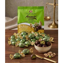 Ammar Dubai 500GR Antep Fıstıklı Krema Dolgulu Kadayıflı Çikolata Bayramlık, Ikramlık, Hediyelik