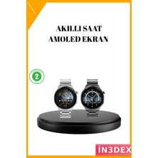 İn3dex Kablosuz Şarjlı Bluetooth Aramalı Akıllı Saat Android Ios