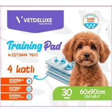 Vetdeluxe 4 Katlı Kaydırmaz Bantlı Eğitim Pedi 60X90CM 30 Lu