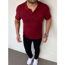 Modefendicom Slim Fit Örme Polo Yaka Tshırt