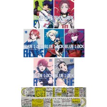 Komik Şeyler Yayıncılık Blue Lock 16-17-18-19-20-21-22. Ciltler Manga Seti + Özel Cetvel