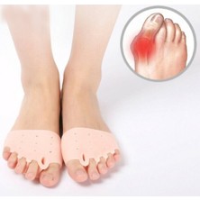 Duffa Ayak Parmak Ayırıcı 5 Parmak Makaralı Ayıran Gömlek Silikon Bunyon Hullux Valgus Çift