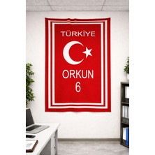 Osmanlı Triko Kişiye Özel Triko Battaniye-Türk Bayraklı Battaniye-Türkiye-Milli Takım-Ay Yıldız-