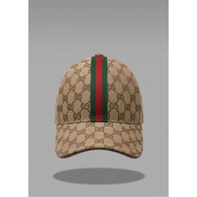 G Desen Arkadan Ayarlanabilir Unisex Canvas Şapka