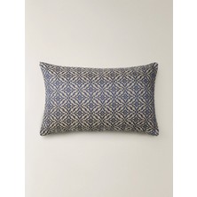 Minihol Lorent Dikdörtgen Mavi Kırlent Kılıfı (35 x 55 Cm)