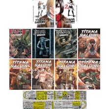 Komik Şeyler Yayıncılık Titana Saldırı Kayıp Kızlar 1-2+Çöküşten Önce Roman 3 Kitap+Çöküşten Önce Manga 5 Kitap 10 Kitap Set