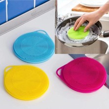 Duffa Silikon Bulaşık Yıkama Fırçası Tükenmeyen (2 Adet) Çiftli