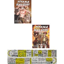 Komik Şeyler Yayıncılık Titana Saldırı Çöküşten Önce 4-5. Ciltler Manga Seti + Özel Cetvel
